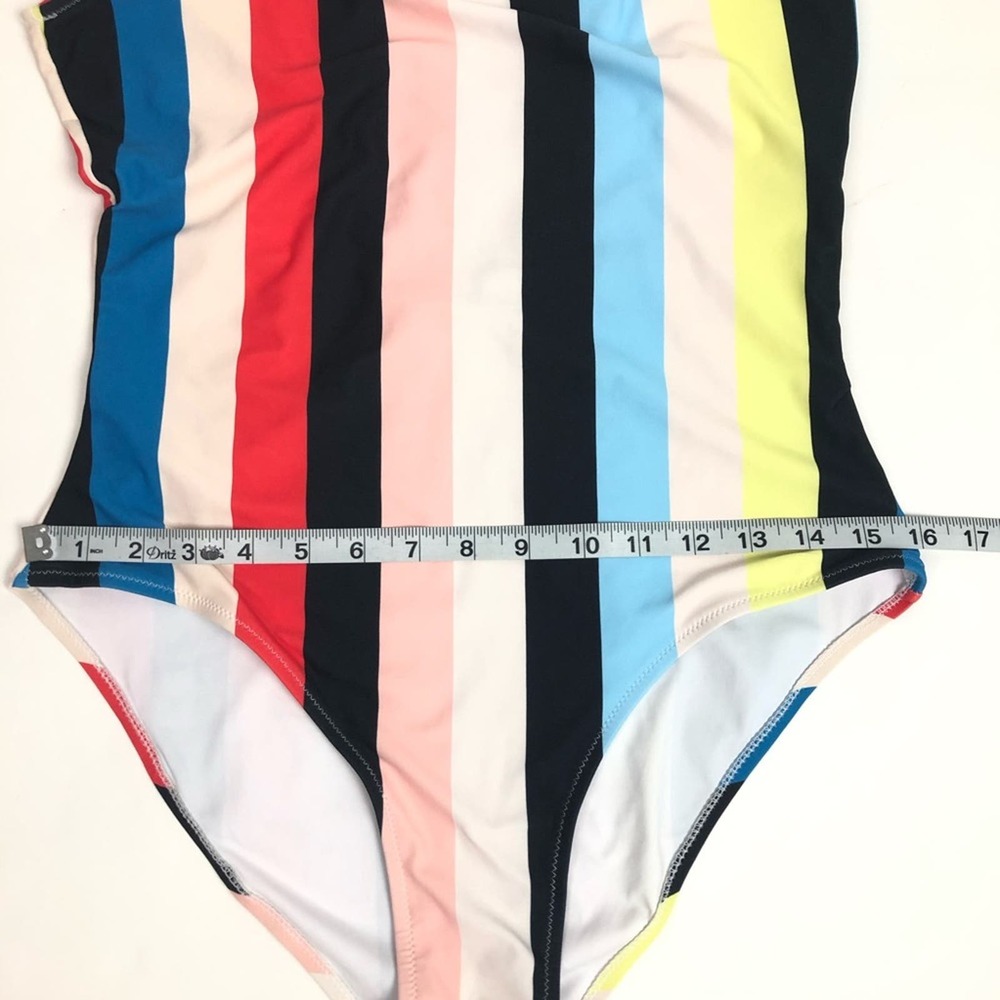 Cupshe Colorful Stripe One Piece Swimsuit Small - Picture 8 of 12